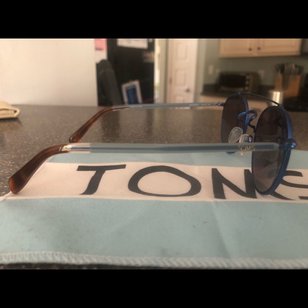 Toms Melrose Blue Sunglasses